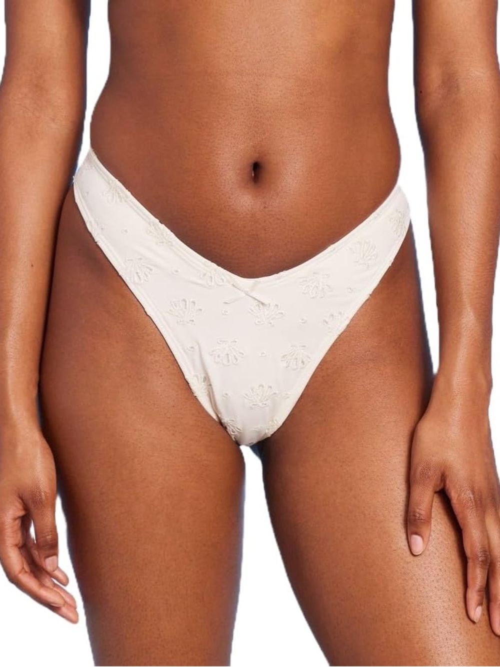 Wild Fable Pointelle Cheeky Bikini Bottoms in White NWT